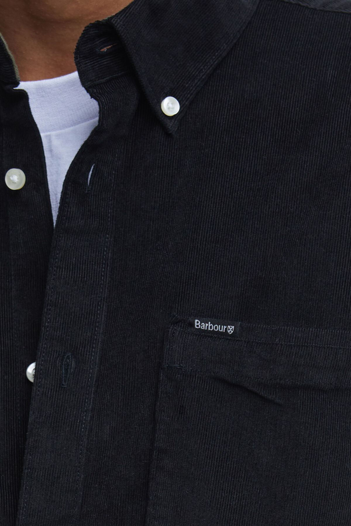 Barbour Ramsey Tailored Cord Gömlek BK31 Black