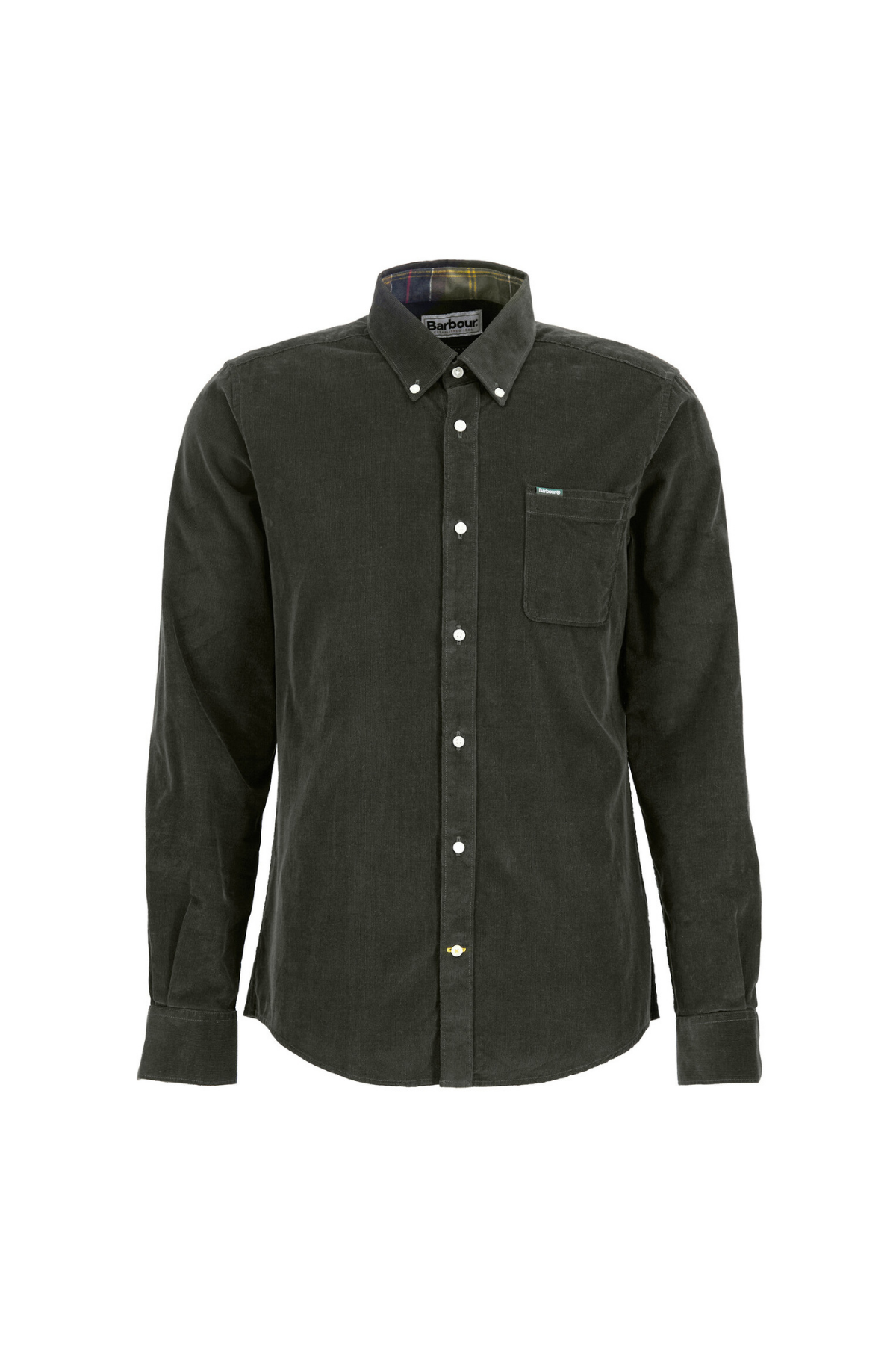 Barbour Ramsey Tailored Cord Gömlek GN91 Forest