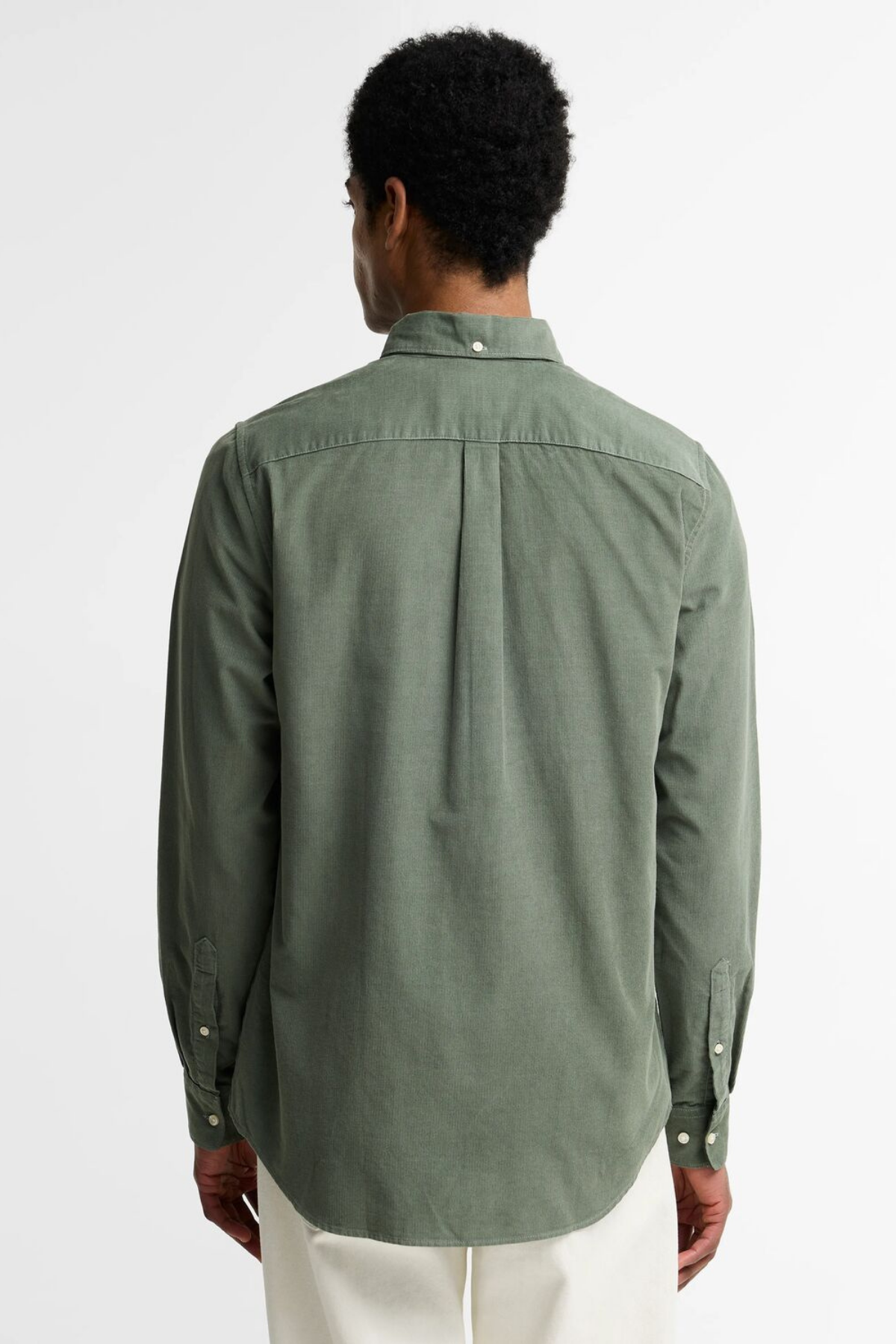 Barbour Ramsey Tailored Cord Gömlek GN49 Agave Green