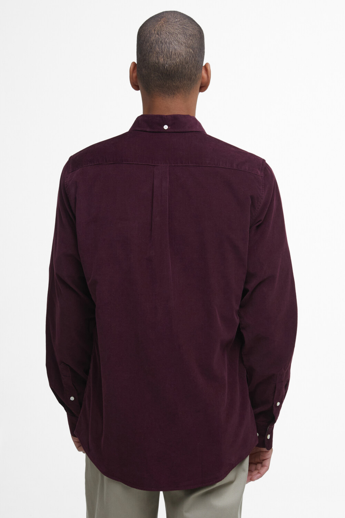 Barbour Ramsey Tailored Cord Gömlek RE89 Winter Red