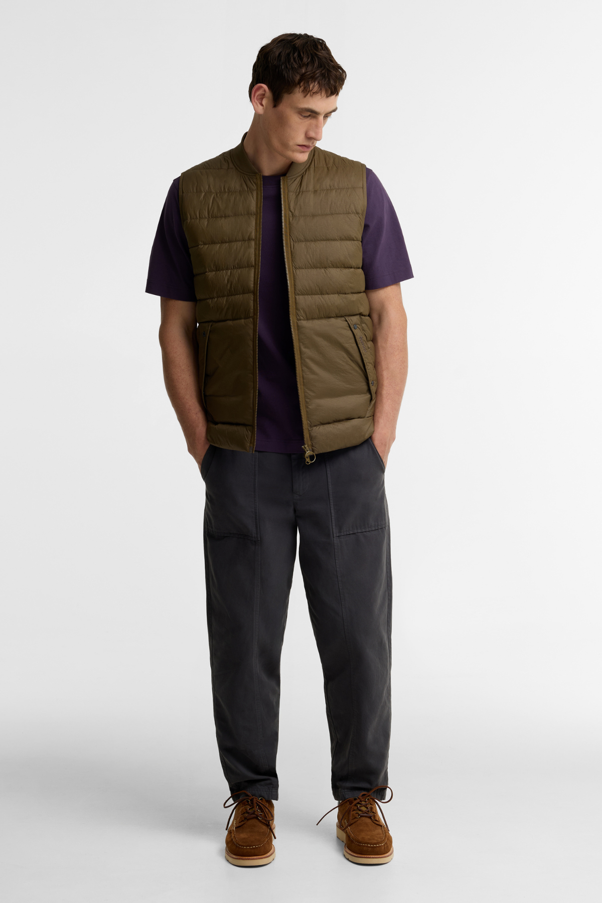 Barbour Re-Engineered Hadden Kapitone Yelek SN31 Beech