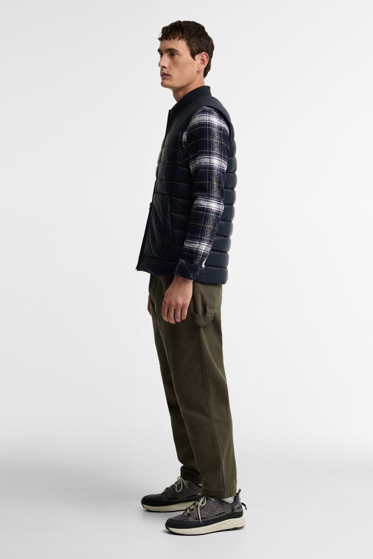Barbour Re-Engineered Hadden Kapitone Yelek NY91 Dark Navy