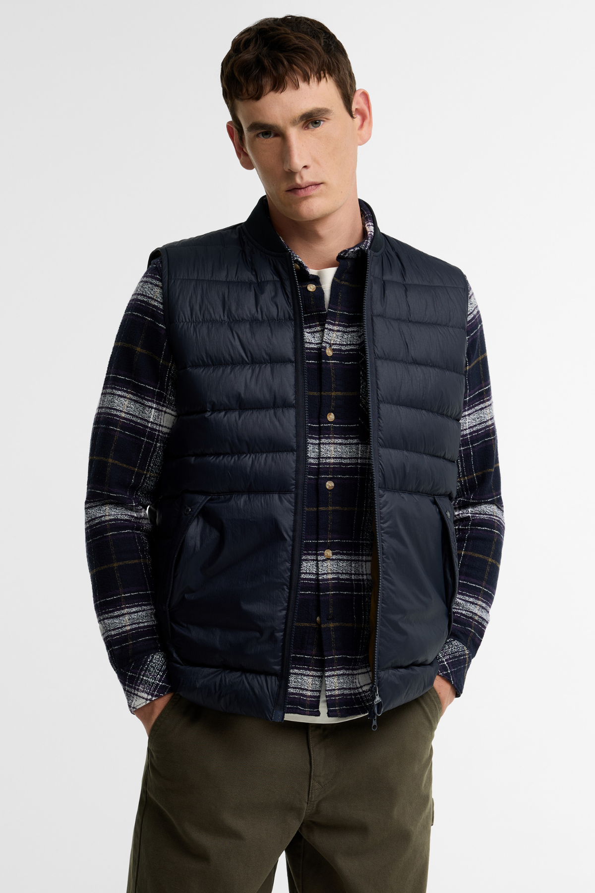 Barbour Re-Engineered Hadden Kapitone Yelek NY91 Dark Navy