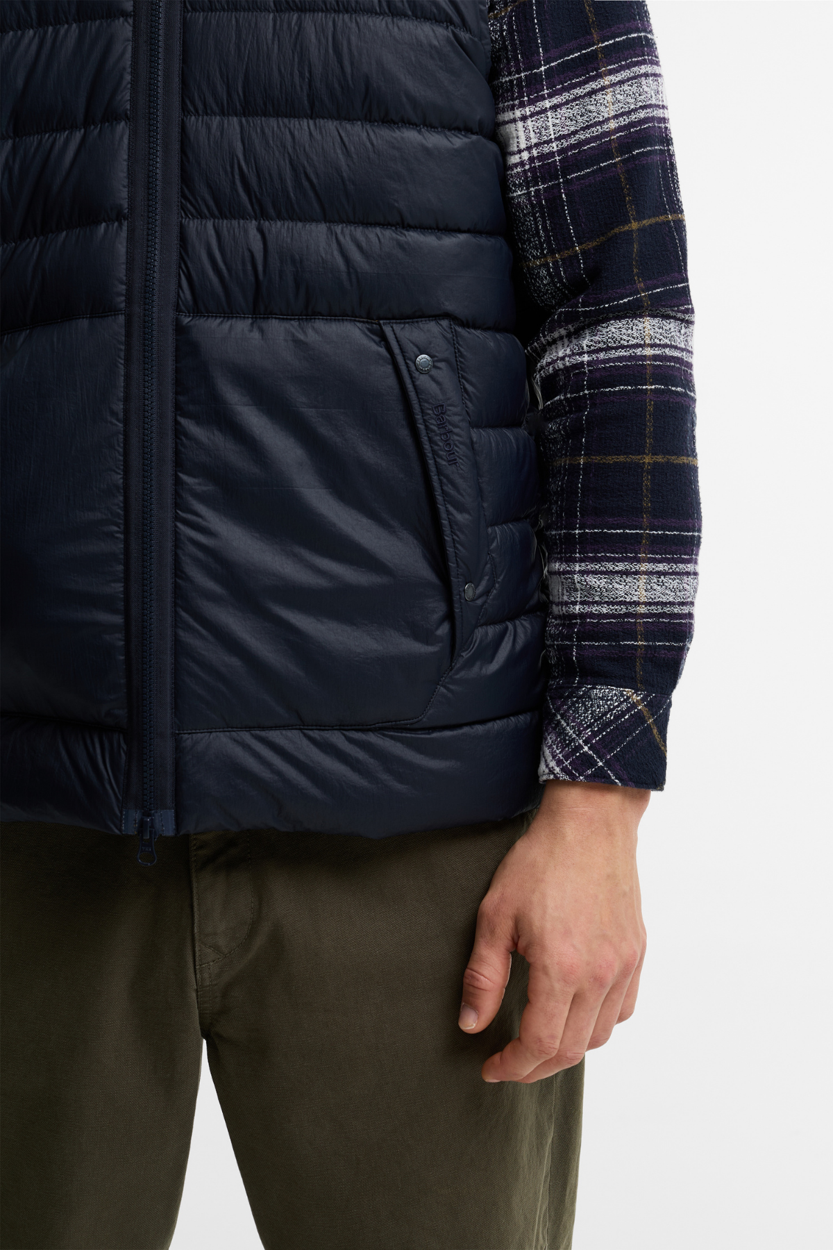 Barbour Re-Engineered Hadden Kapitone Yelek NY91 Dark Navy
