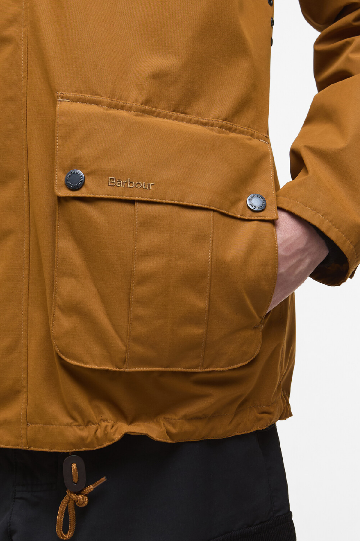 Barbour Re-Engineered Hooded Wading Spey Showerproof Ceket SN52 Bronze Brown