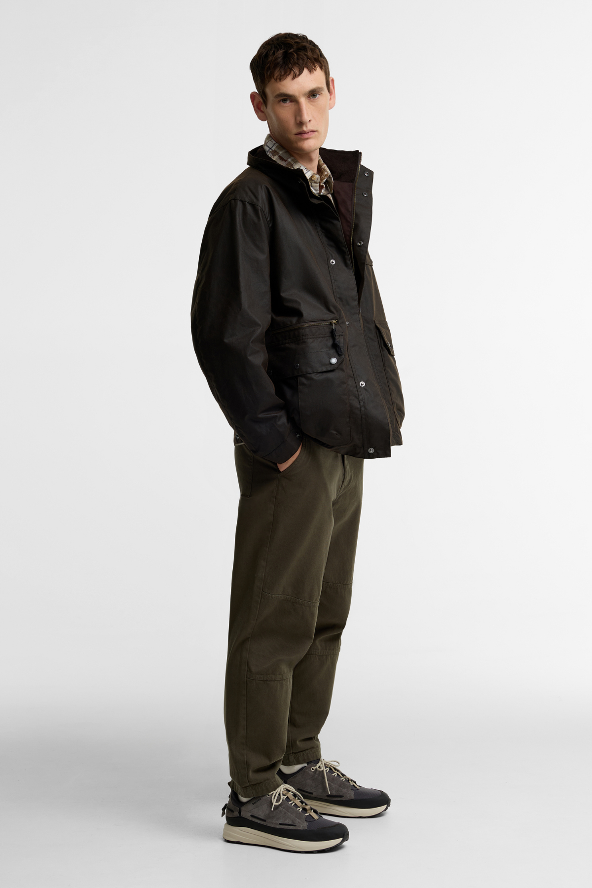 Barbour Re-Engineered Sordale Yağlı Ceket BR91 Dark Brown