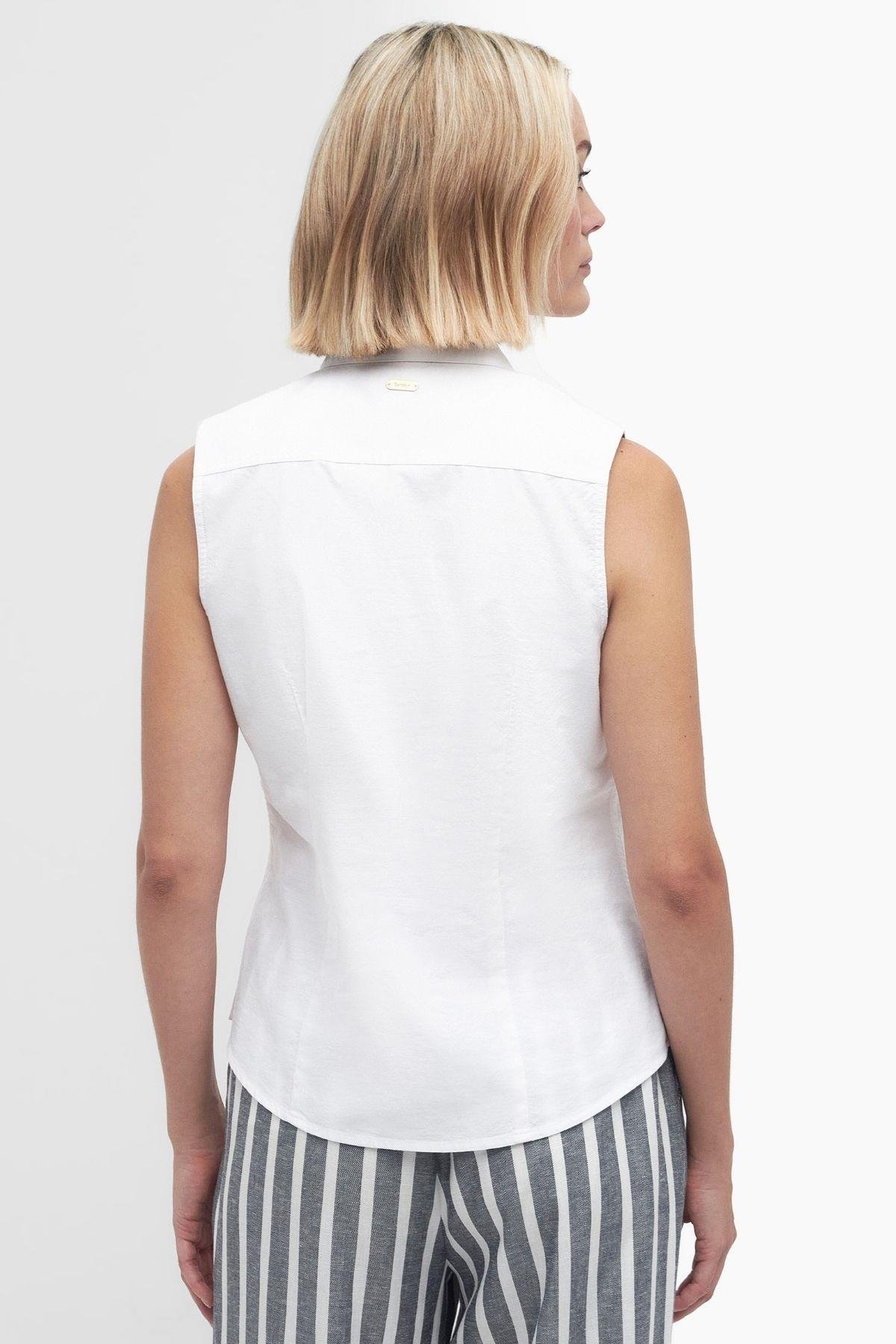 Barbour Reilshirt Sleeveless Fit Gömlek WH11 White