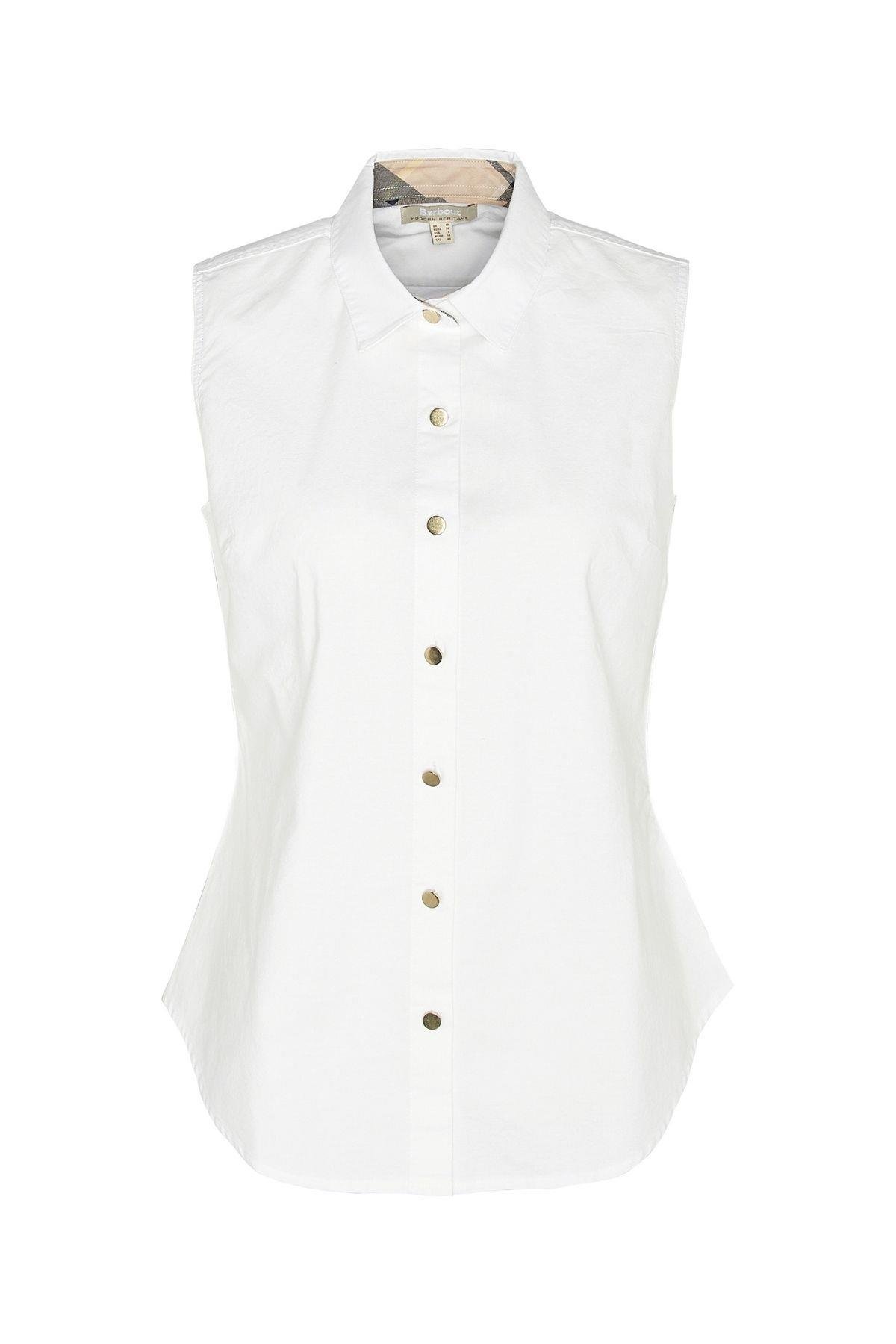 Barbour Reilshirt Sleeveless Fit Gömlek WH11 White