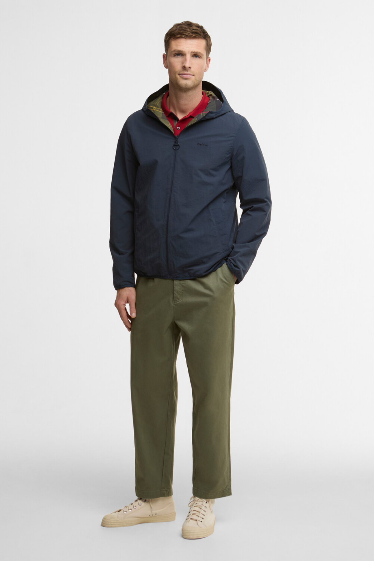 Barbour Reversible Kemble Showerproof Ceket NY71 Navy