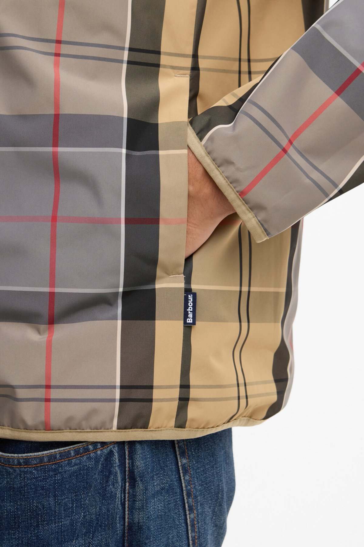 Barbour Reversible Kemble Showerproof Ceket ST71 Washed Stone