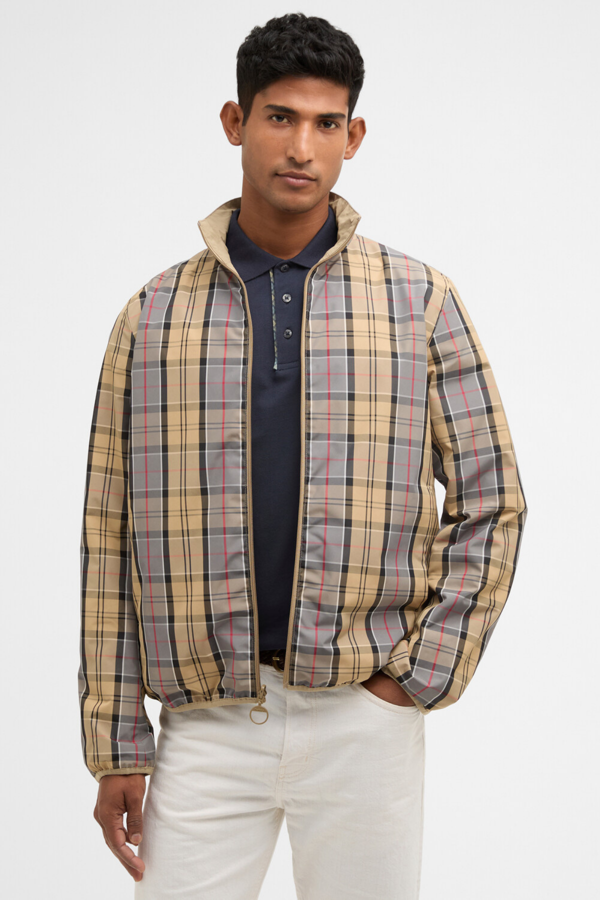 Barbour Reversible Korbel Showerproof Ceket ST71 Washed Stone