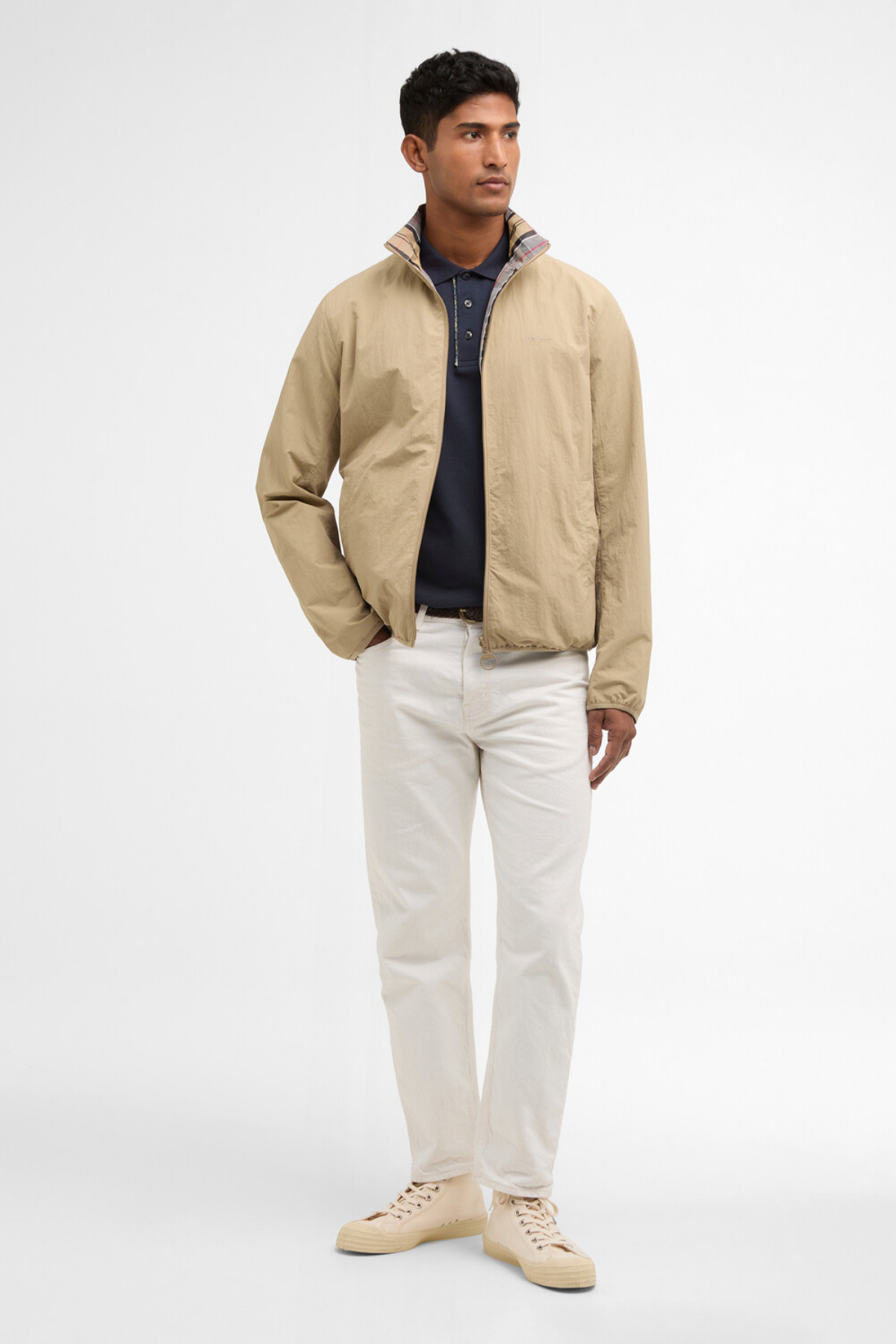 Barbour Reversible Korbel Showerproof Ceket ST71 Washed Stone