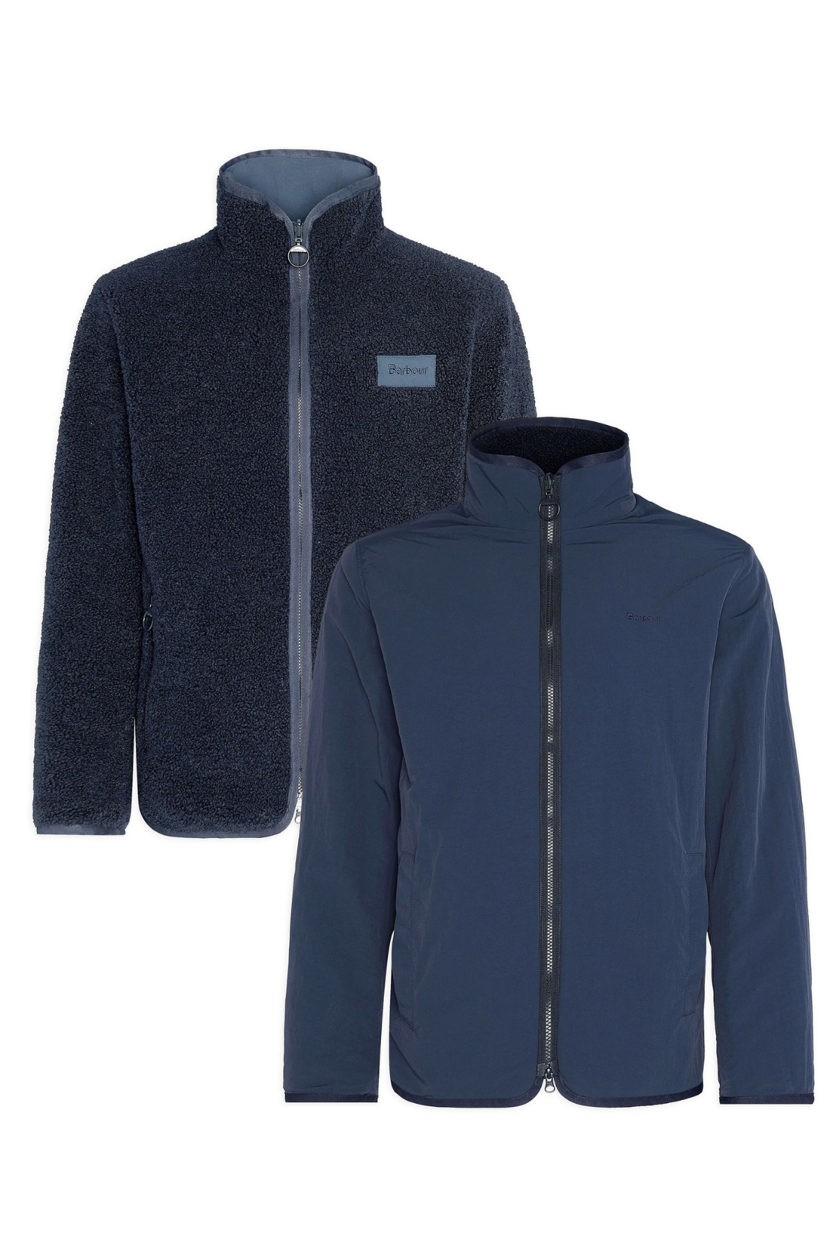 Barbour Reversible Polar Ceket NY71 Navy