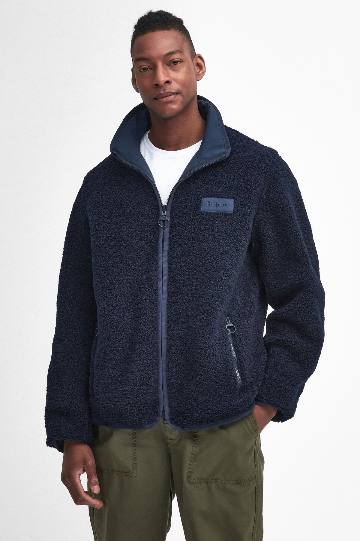 Barbour Reversible Polar Ceket NY71 Navy