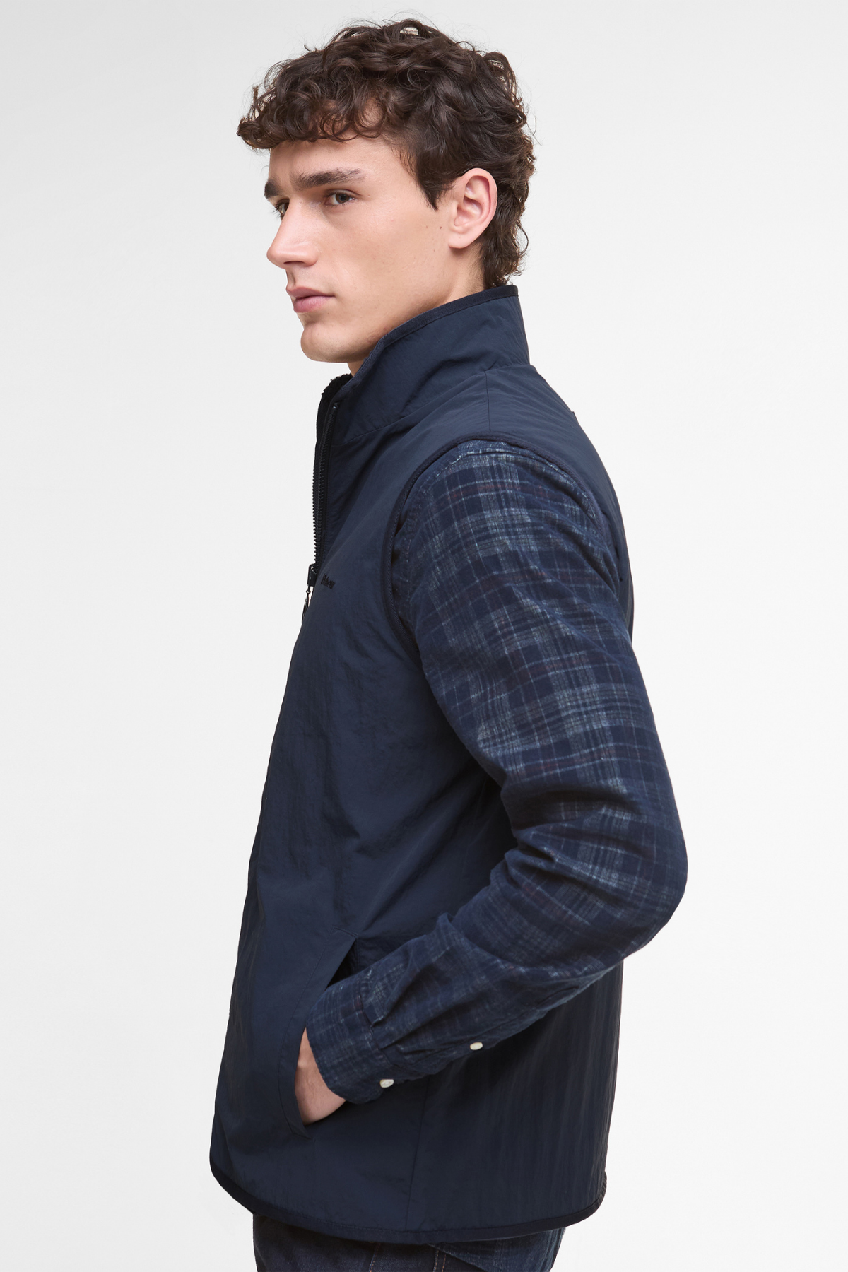 Barbour Reversible Polar Yelek NY71 Navy
