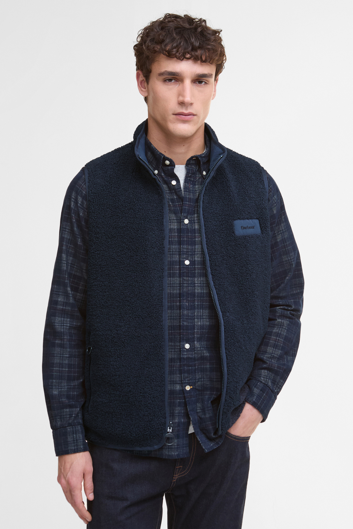 Barbour Reversible Polar Yelek NY71 Navy