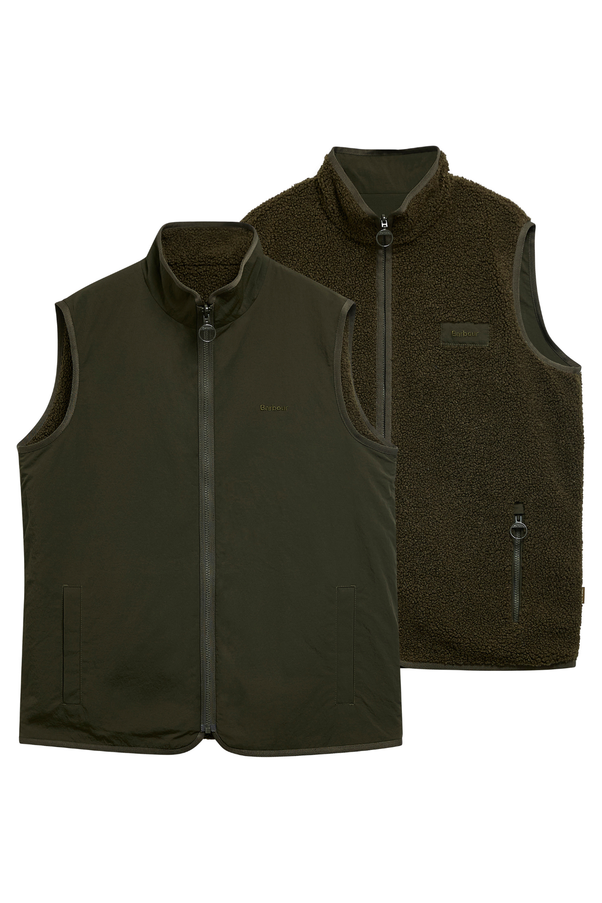 Barbour Reversible Polar Yelek SG71 Sage
