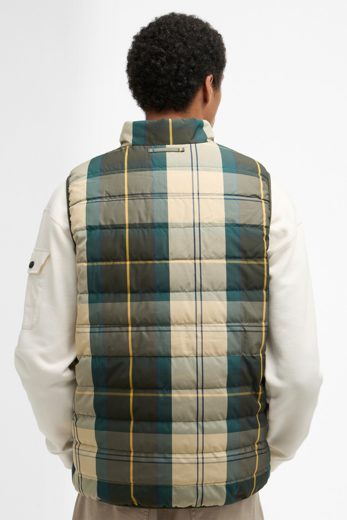 Barbour Reversible Tartan Puffer Yelek TN54 Ancient Tartan