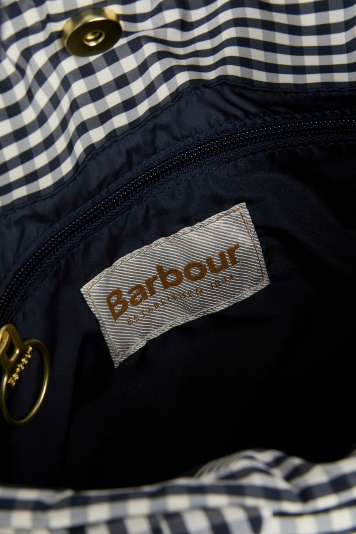 Barbour Riah Mini Kapitone Kol Çantası WH11 Gingham Check