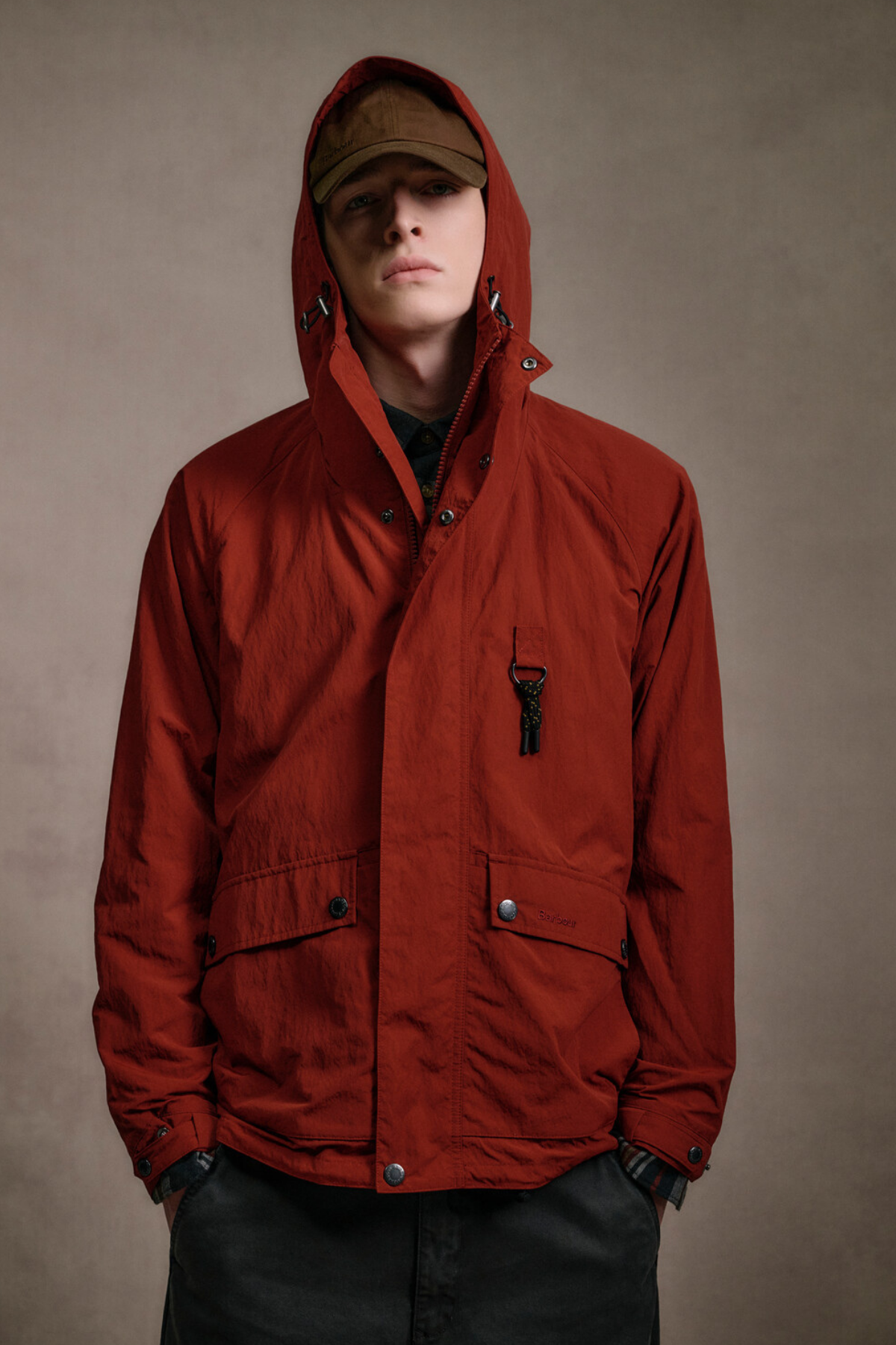 Barbour Rig Showerproof Ceket RE72 Fired Brick
