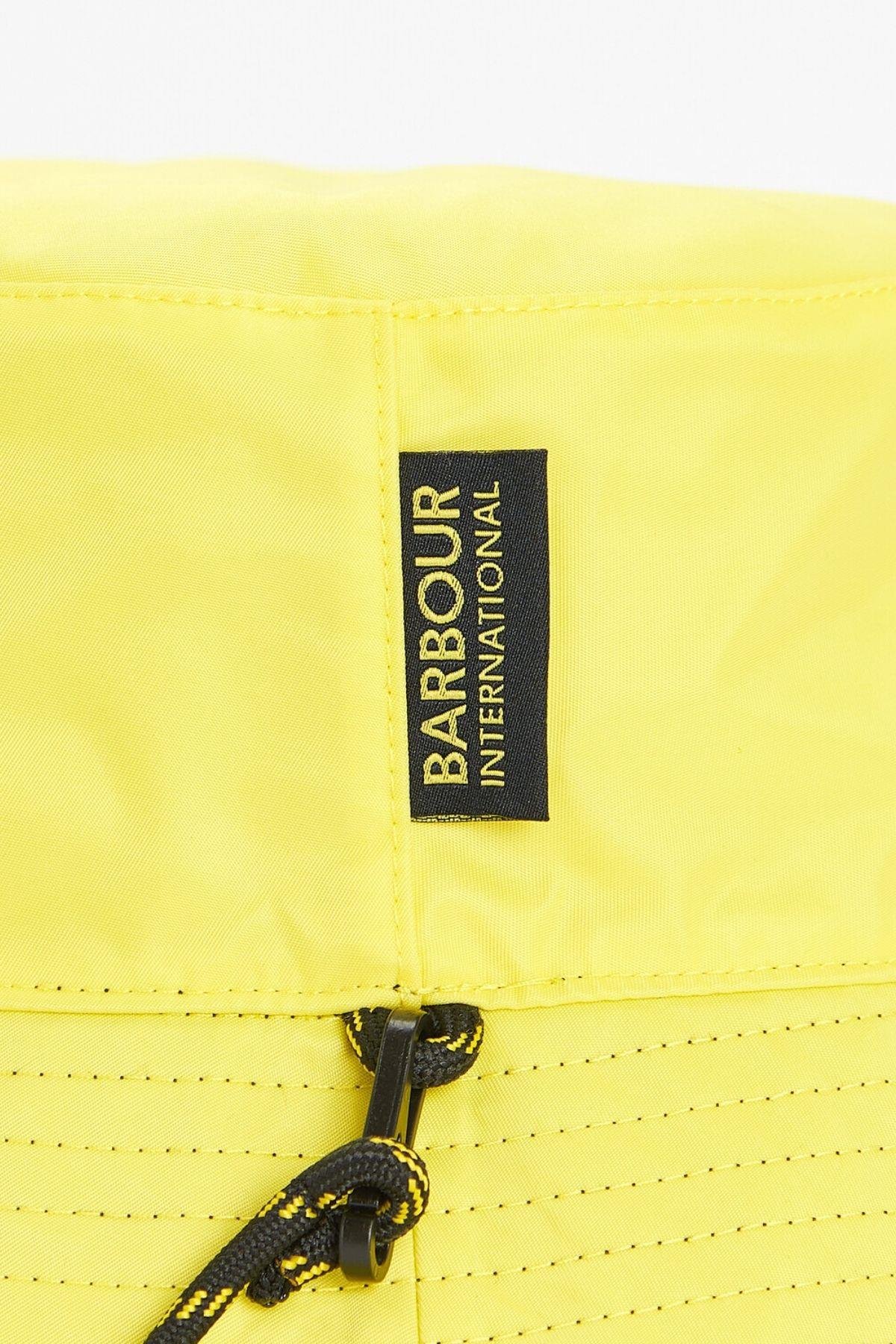 Barbour Ripley Reversible Bucket Şapka BK31 Black/Yellow