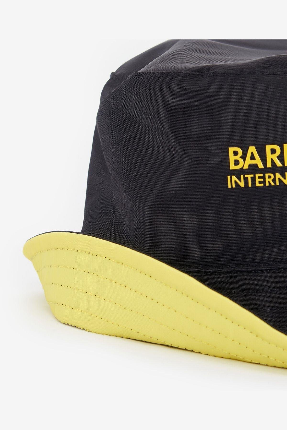 Barbour Ripley Reversible Bucket Şapka BK31 Black/Yellow