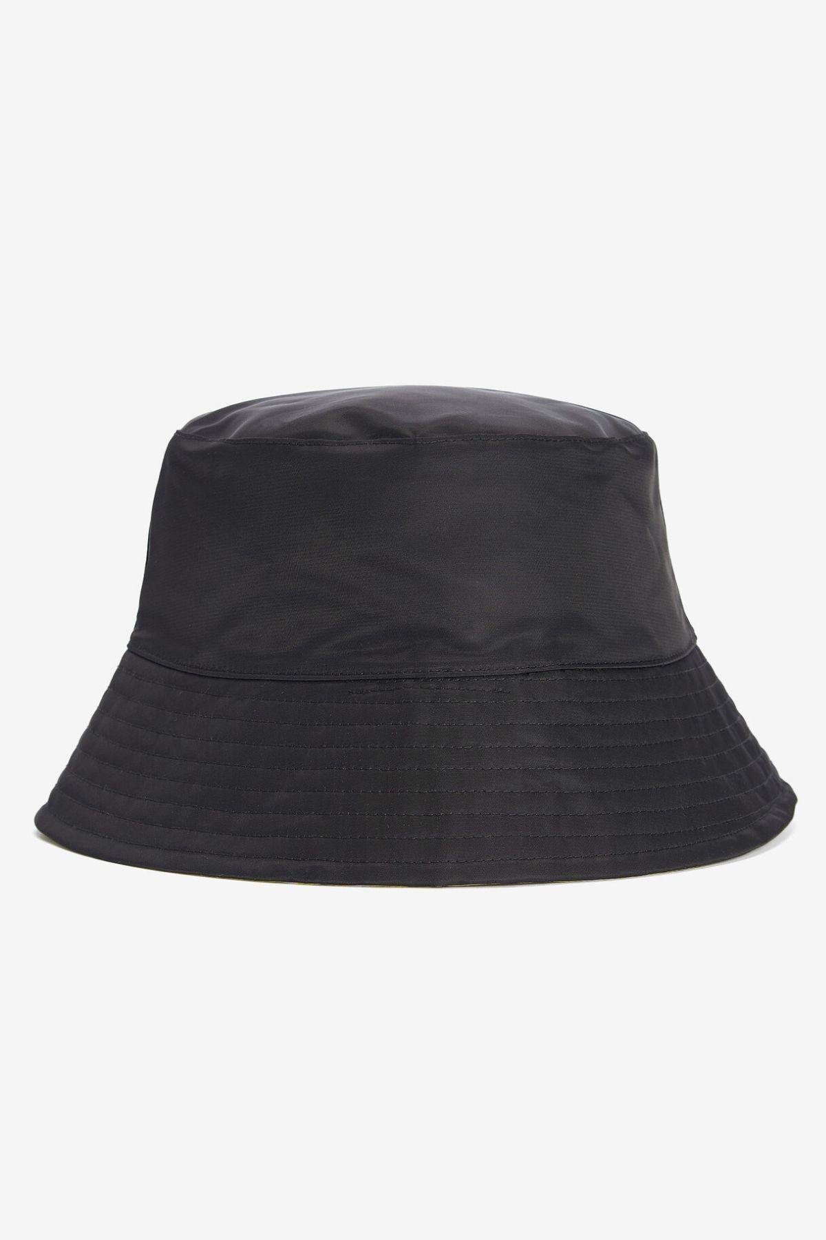 Barbour Ripley Reversible Bucket Şapka BK31 Black/Yellow