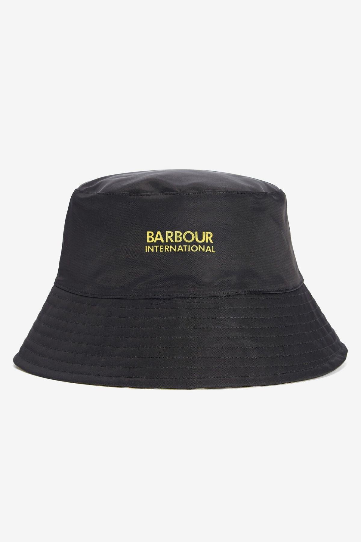 Barbour Ripley Reversible Bucket Şapka BK31 Black/Yellow