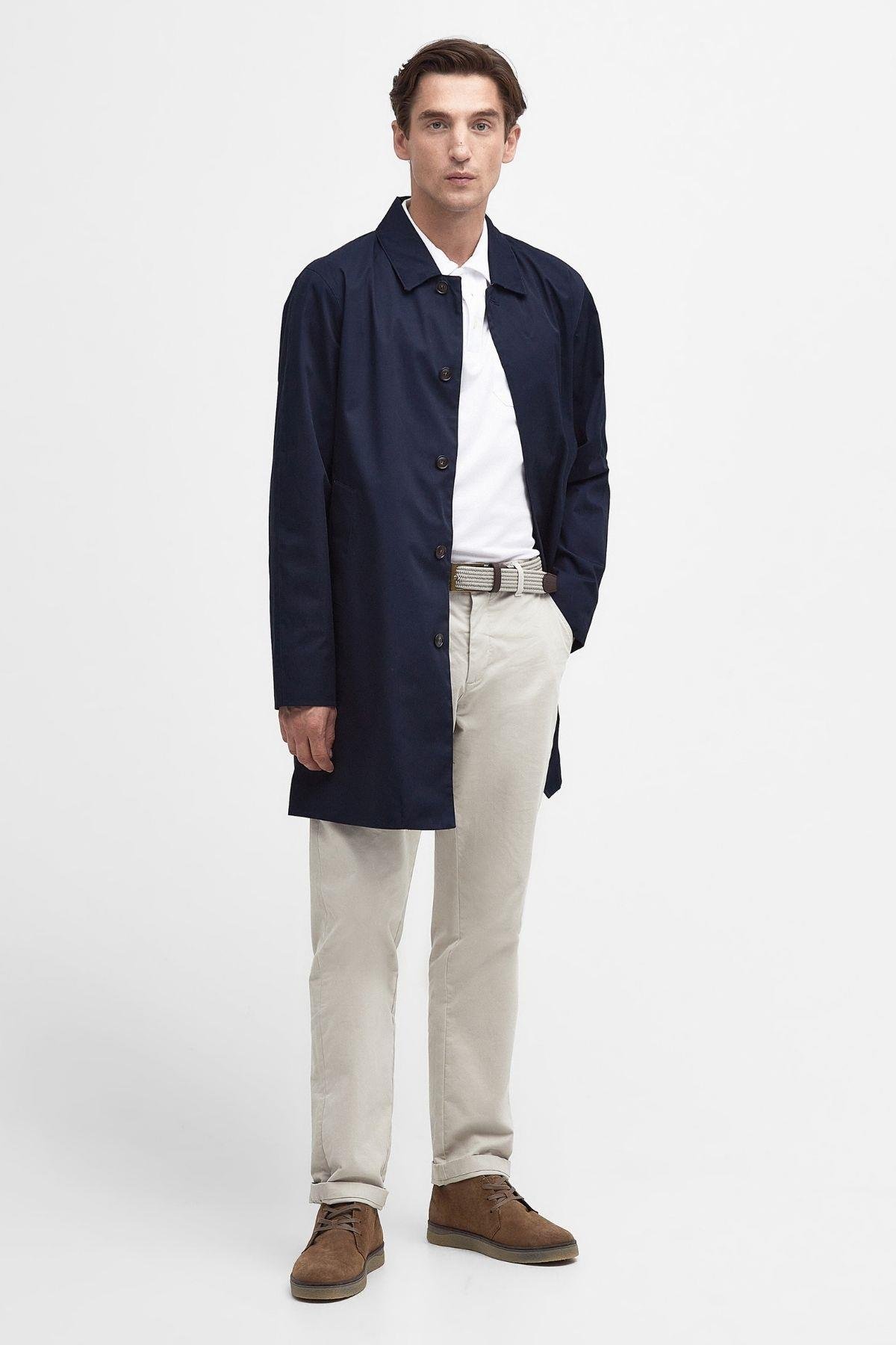 Barbour Rokig Lightweight Waterproof Ceket NY72 Navy/Berwick