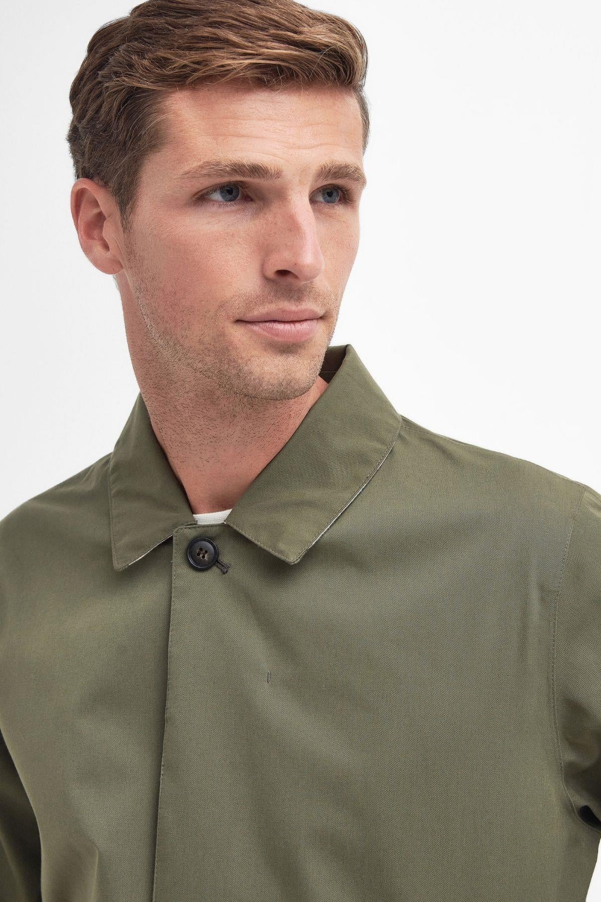 Barbour Rokig Lightweight Waterproof Ceket OL31 Dust Olive/Glenmoor