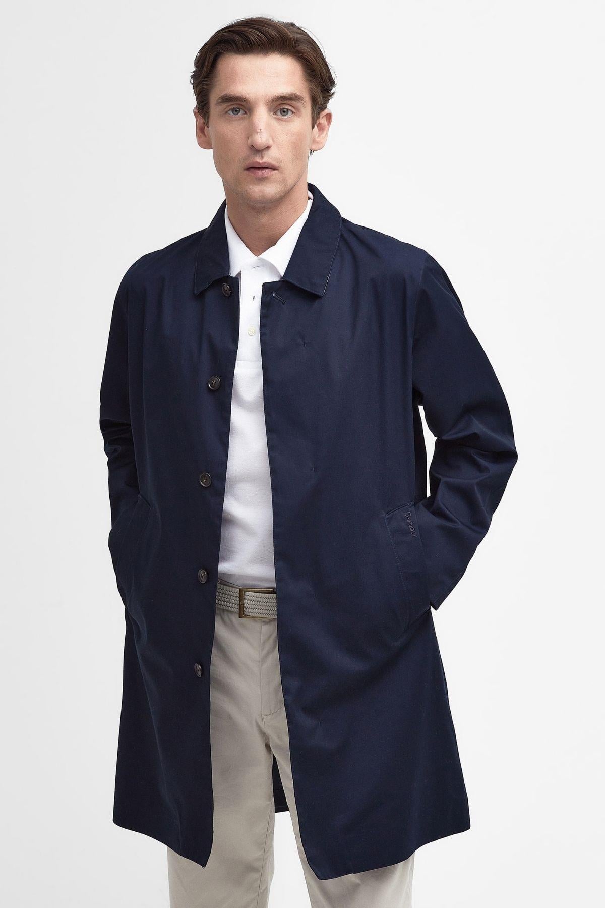 Barbour Rokig Lightweight Waterproof Ceket NY72 Navy/Berwick