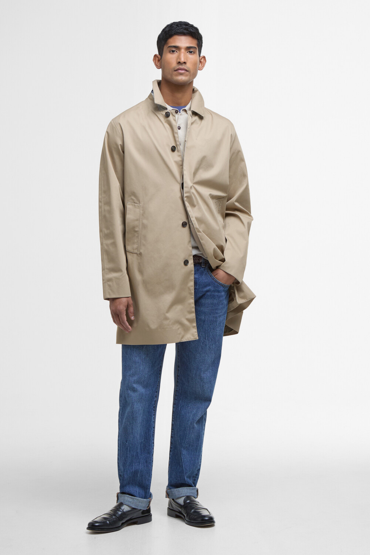 Barbour Rokig Lightweight Waterproof Ceket ST71 Washed Stone