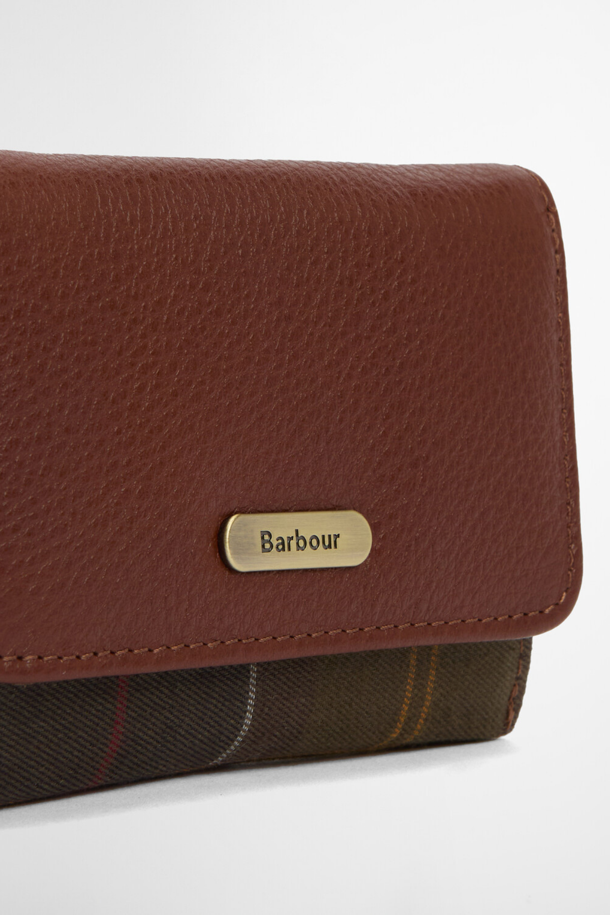 Barbour Rosa Leather French Cüzdan BR11 Brown Classic