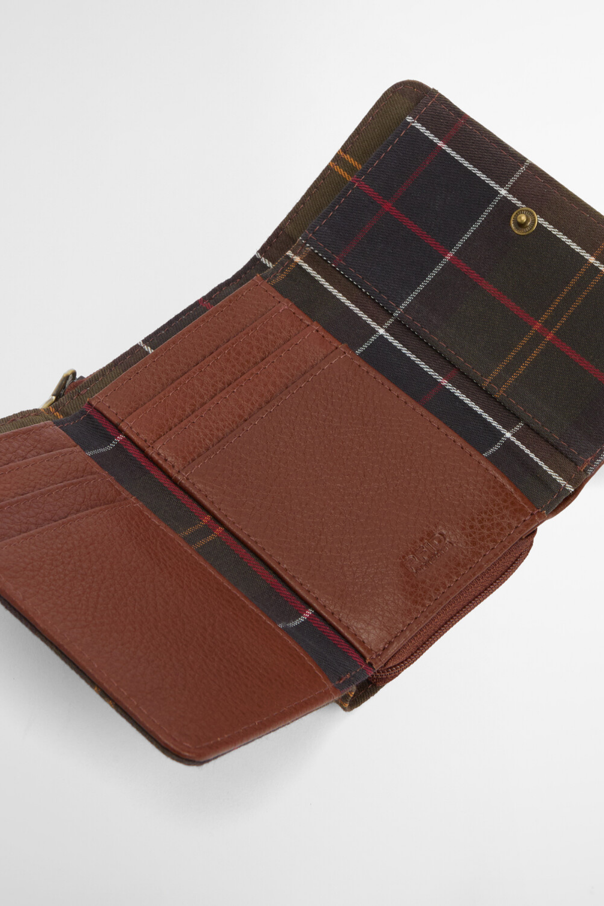 Barbour Rosa Leather French Cüzdan BR11 Brown Classic