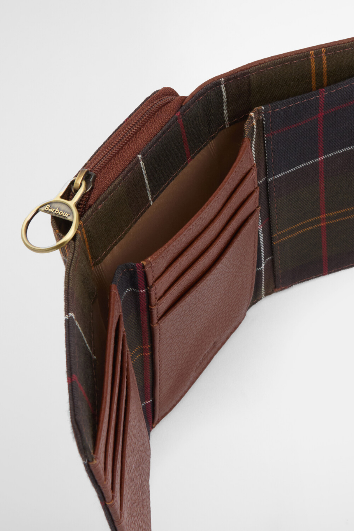 Barbour Rosa Leather French Cüzdan BR11 Brown Classic