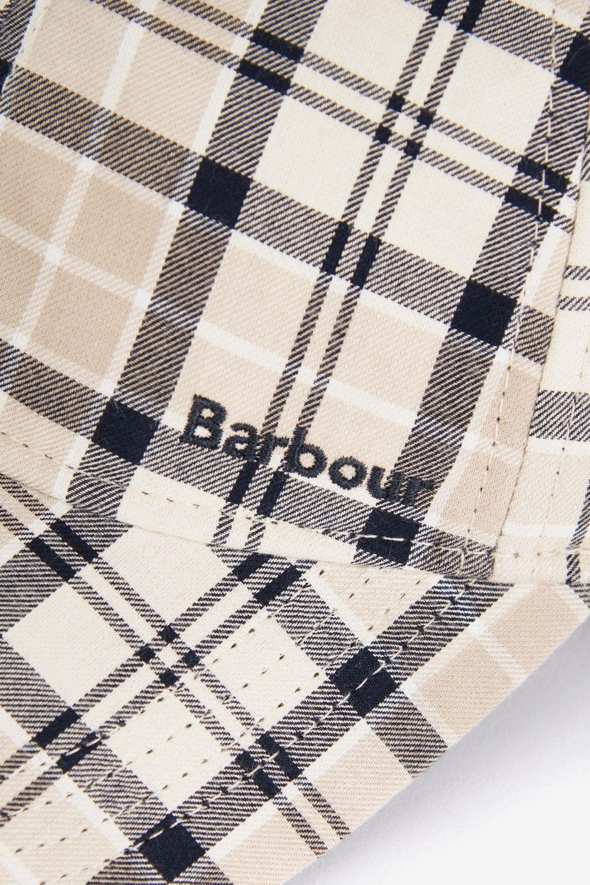 Barbour Rosie Tartan Şapka BE51 Trench/Navy