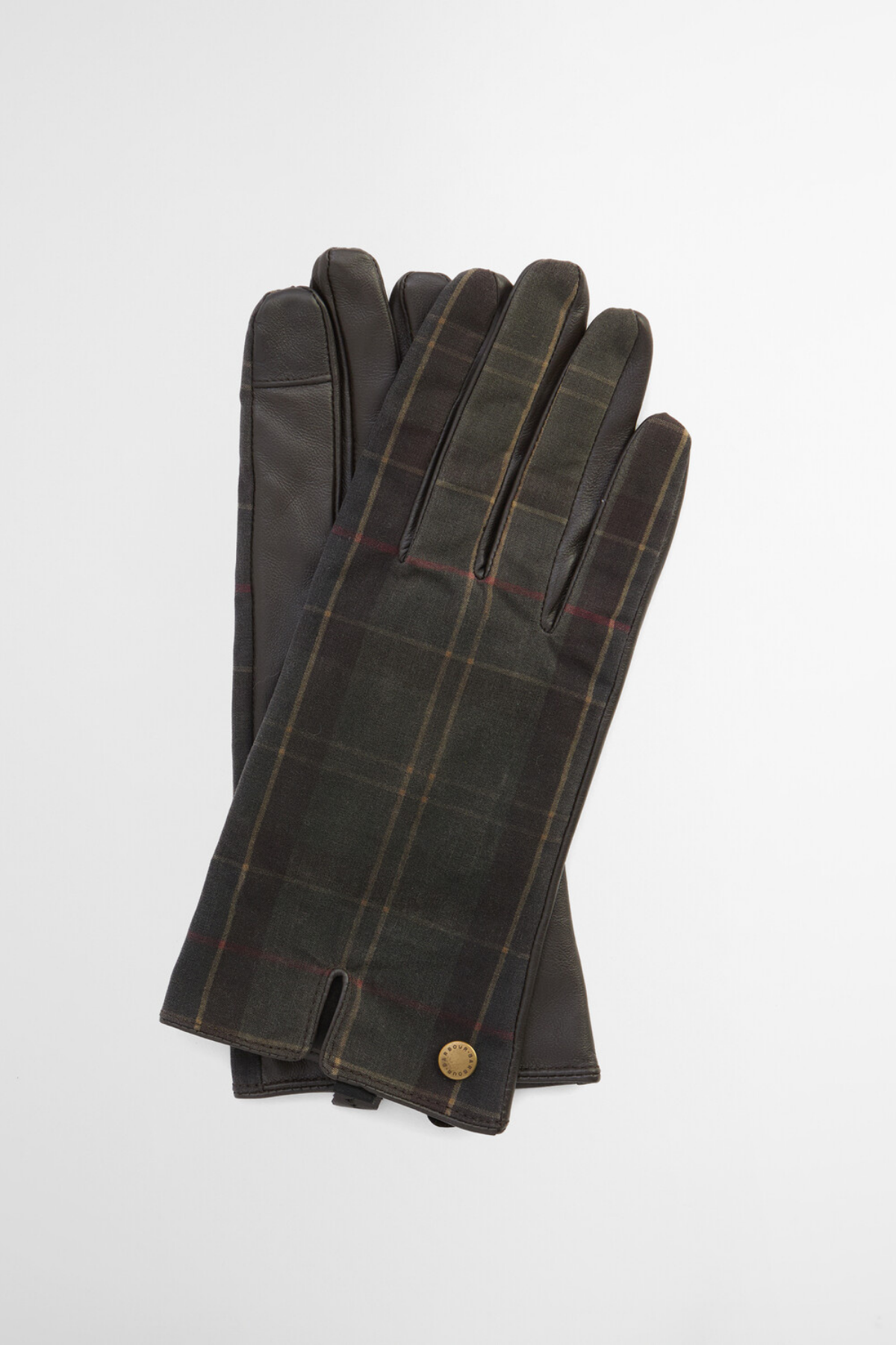 Barbour Scarlet Tartan Eldiven TN11 Classic-Brown