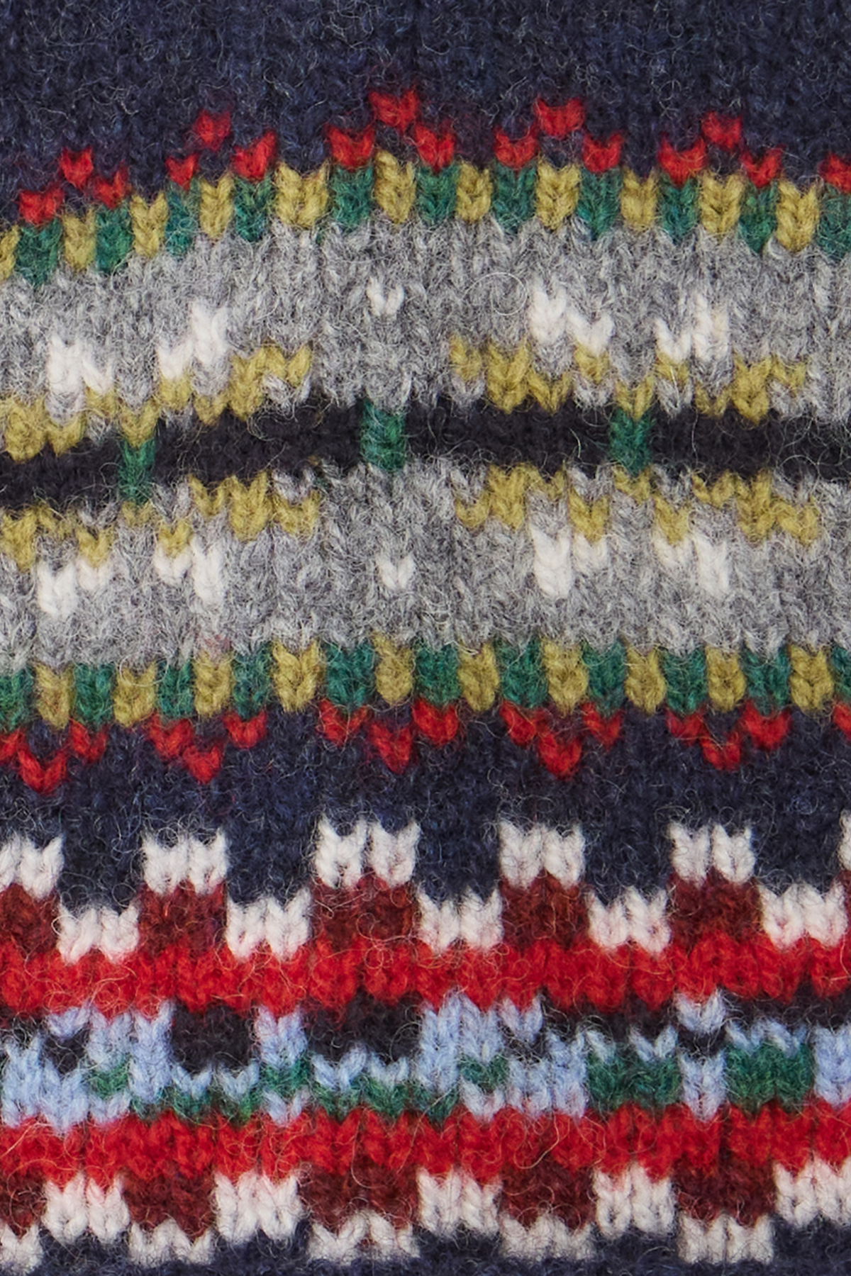 Barbour Scottish Fairisle Knitted Bere NY91 Navy