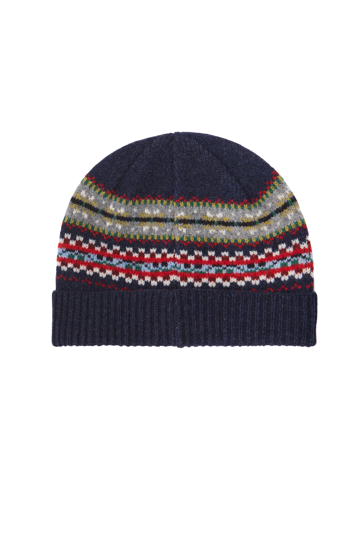 Barbour Scottish Fairisle Knitted Bere NY91 Navy