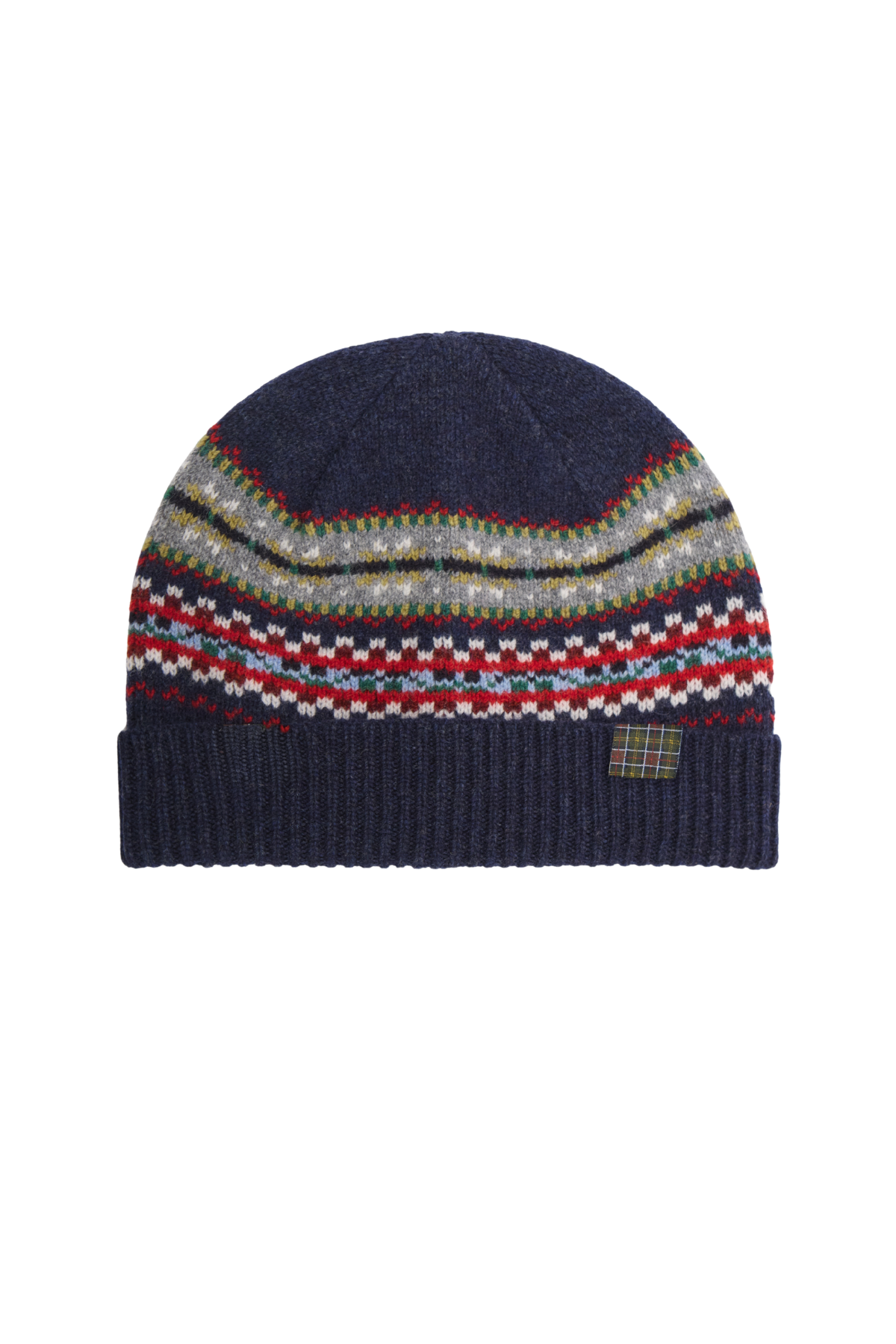 Barbour Scottish Fairisle Knitted Bere NY91 Navy