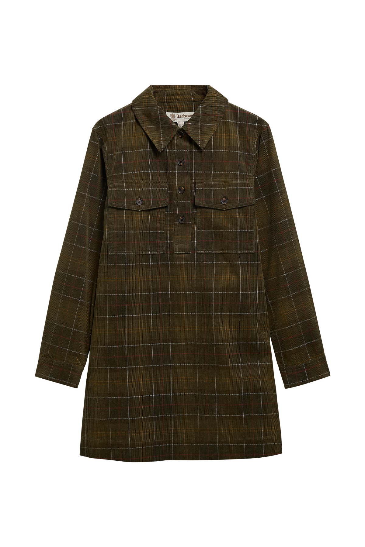 Barbour Shae Mini Elbise SG95 Sage Classic Tartan