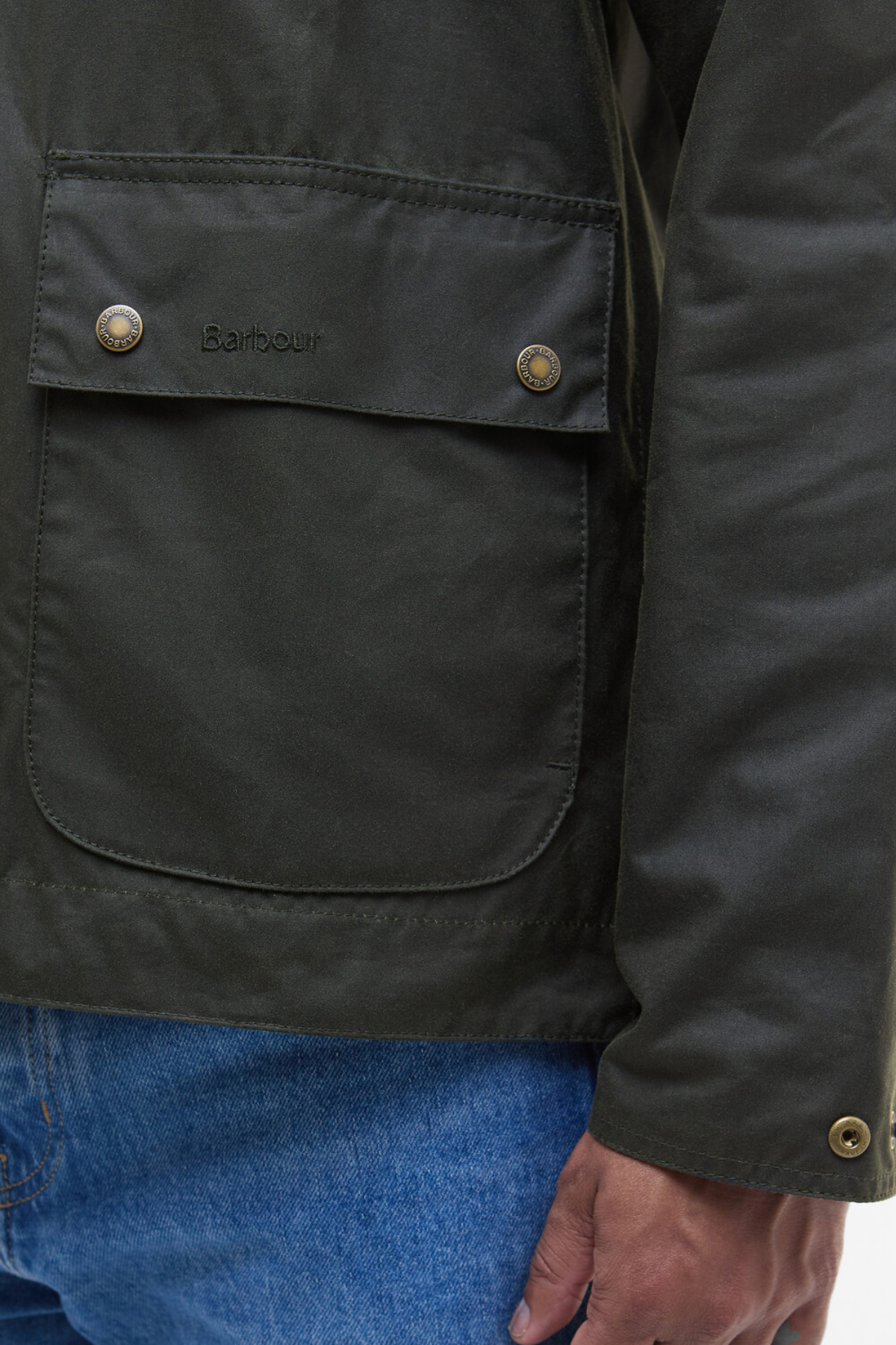 Barbour Short Bedale Yağlı Ceket OL52 Fern