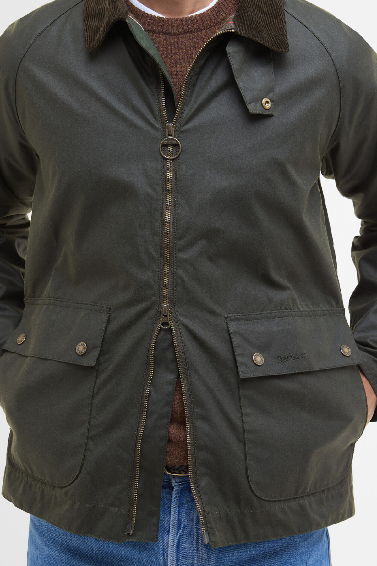 Barbour Short Bedale Yağlı Ceket OL52 Fern