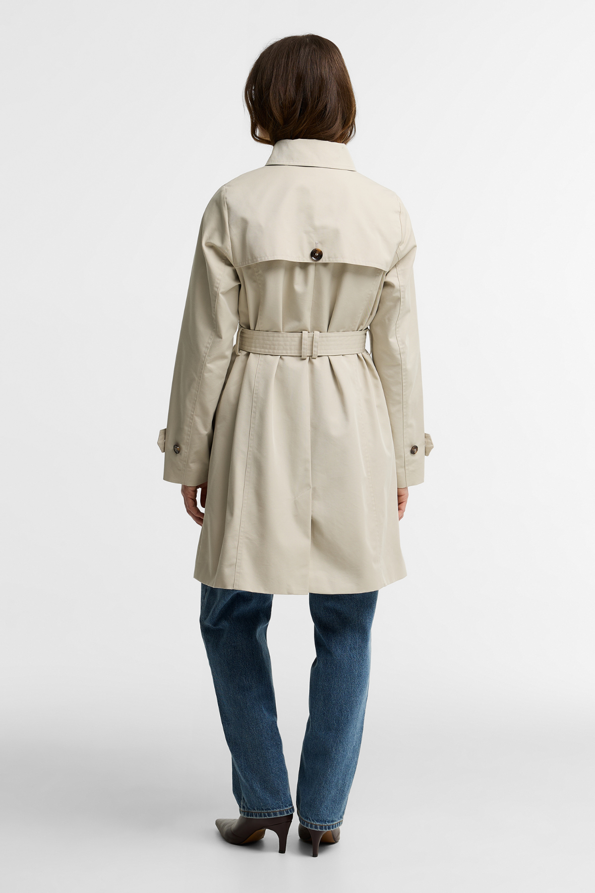 Barbour Short Greta Showerproof Ceket ST33 Mist Birchwood Dress