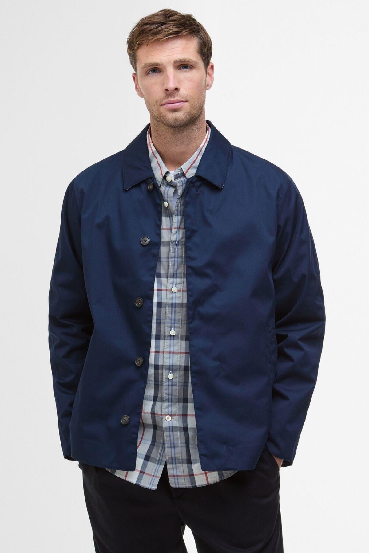 Barbour Short Rokig Waterproof Ceket NY71 Navy