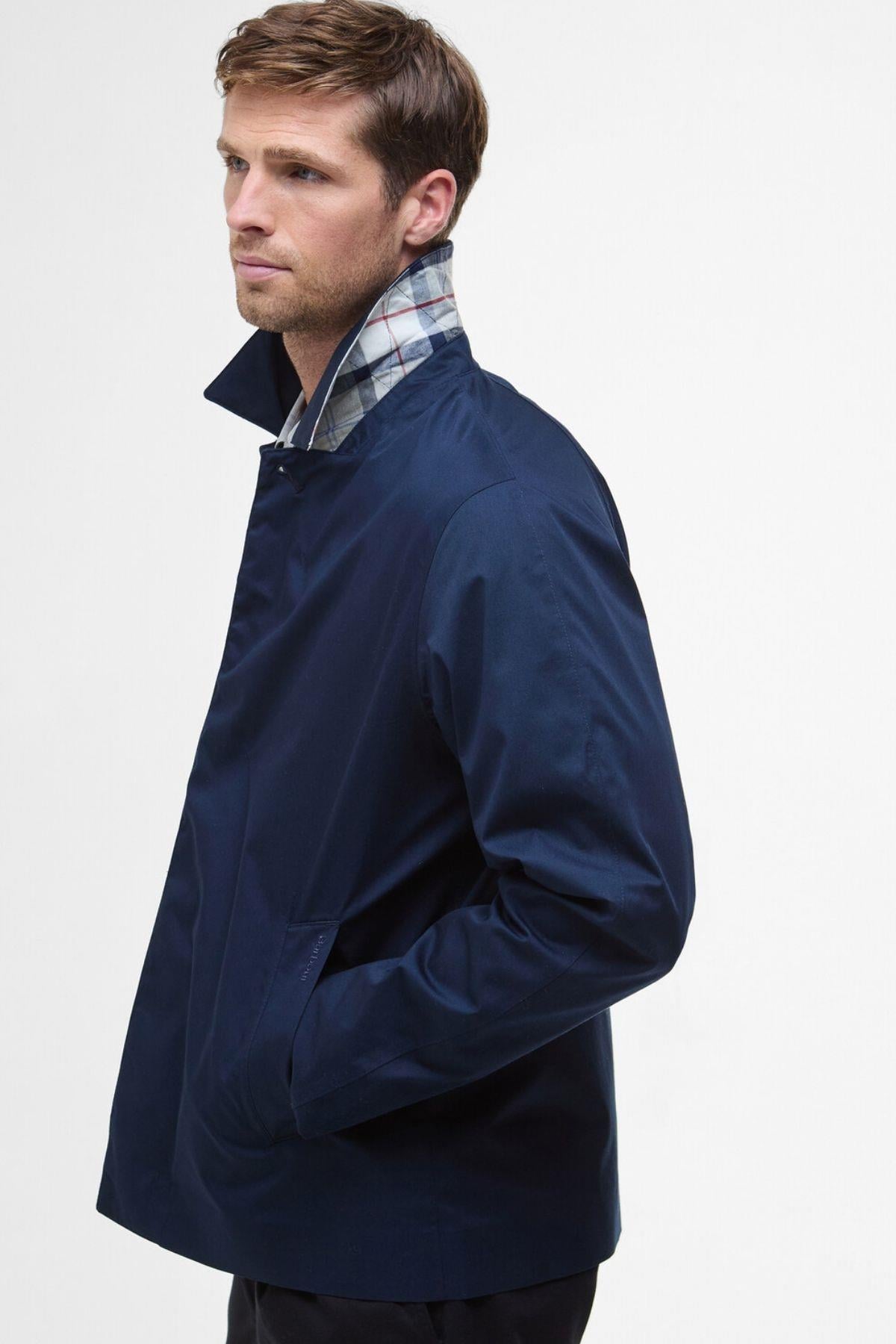 Barbour Short Rokig Waterproof Ceket NY71 Navy