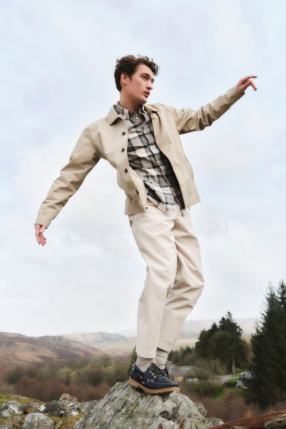 Barbour Short Rokig Waterproof Ceket ST71 Washed Stone