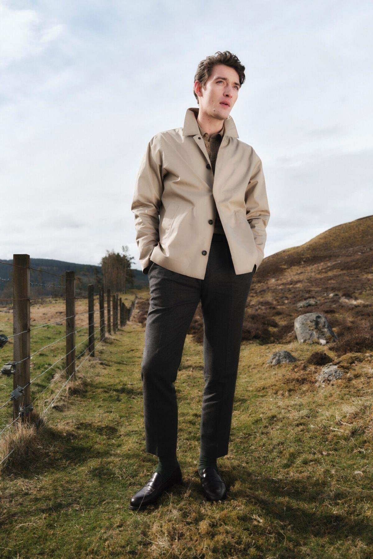 Barbour Short Rokig Waterproof Ceket ST71 Washed Stone