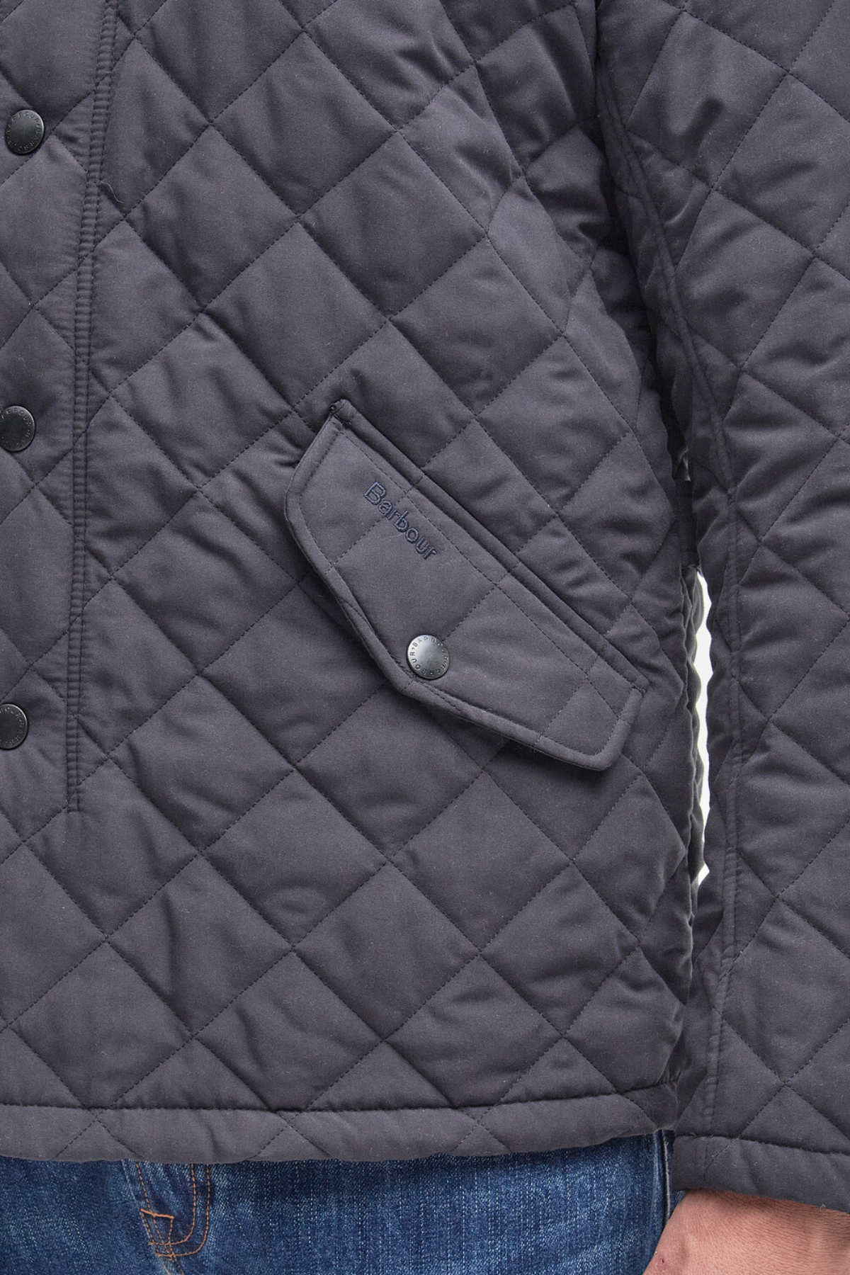 Barbour Shoveler Kapitone Ceket NY91 Navy