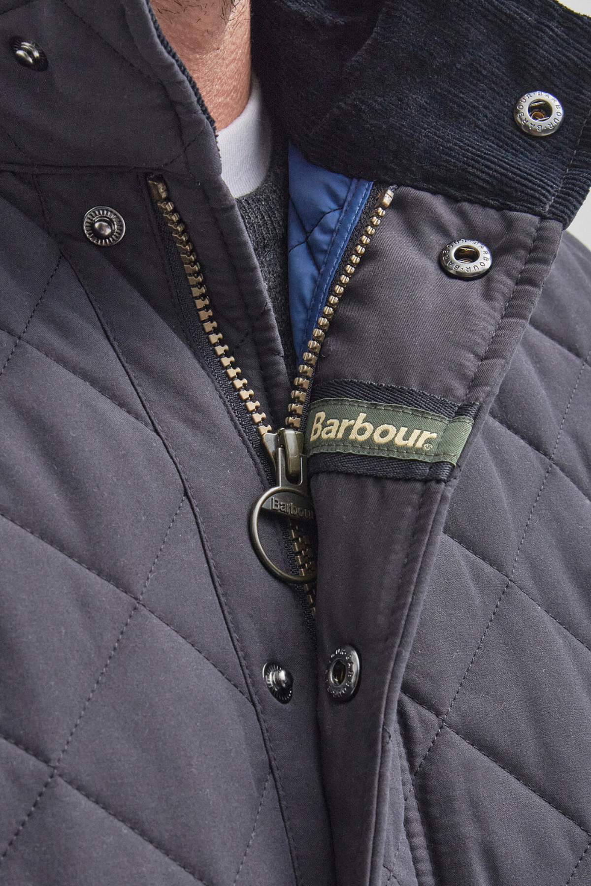 Barbour Shoveler Kapitone Ceket NY91 Navy